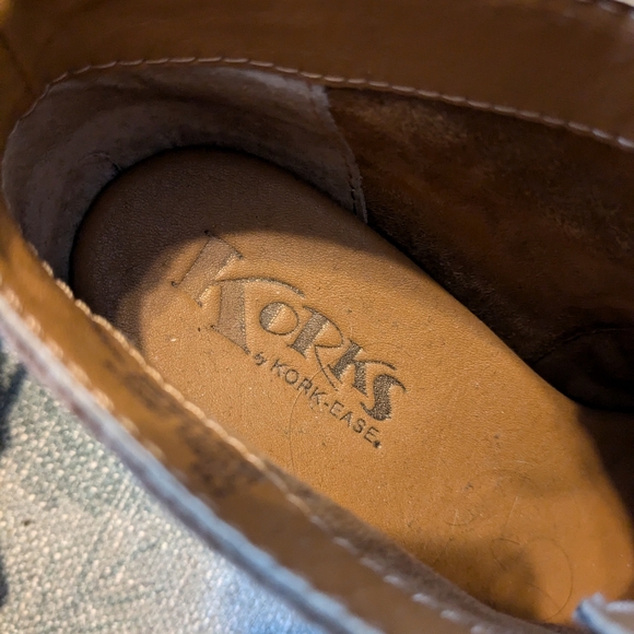 Korks by Kork-Ease Roana Heeled Lace-up Ankle Boots in Tan Size 7 - Picture 7 of 7